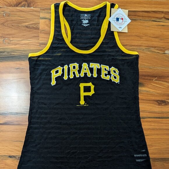 NWT Pittsburgh Pirates Campus Lifestyle Women's Black Tank Top - Various Sizes - Picture 1 of 16
